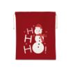 Image de Sac coton à cordon motif bonhomme de neige