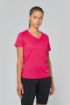 Image de T-shirt de sport manches courtes col v femme