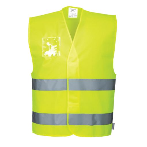 Image de Gilet HV avec porte-badge double entrée