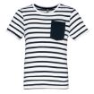 Image de T-shirt rayé marin avec poche manches courtes enfant
