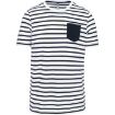 Image de T-shirt rayé marin avec poche manches courtes homme