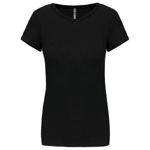 Image de T-shirt col rond manches courtes femme