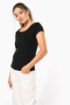 Image de T-shirt col bateau manches courtes femme