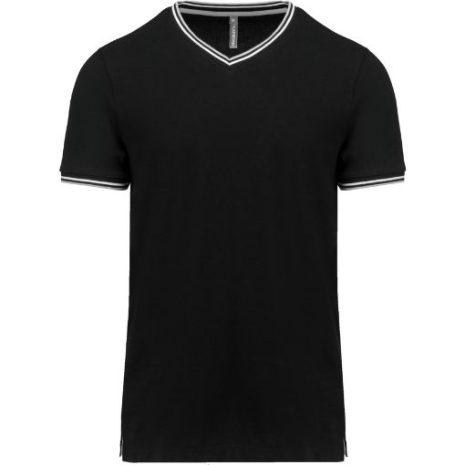 Image de T-shirt maille piquée col V homme