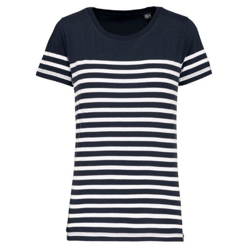 Image de T-shirt marin col rond Bio femme