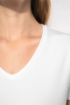 Image de T-shirt col V manches courtes femme