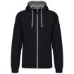 Image de Sweat-shirt zippé capuche contrastée