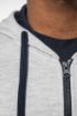 Image de Sweat-shirt zippé capuche contrastée