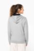 Image de Sweat-shirt zippé capuche contrastée femme