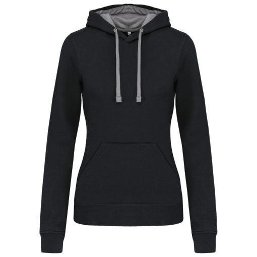 Picture of Ladies' contrast hooded sweatshirt
