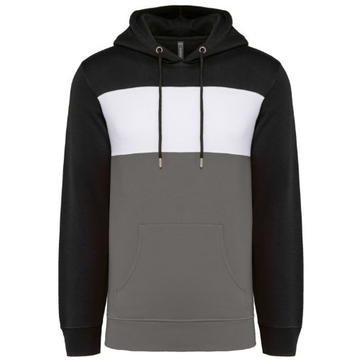 Picture of Unisex tricolour hooded sweatshirt