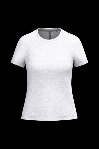 Image de T-shirt col rond manches courtes femme