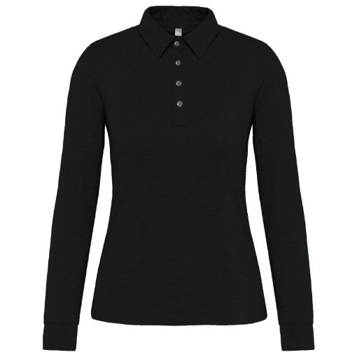 Image de Polo jersey manches longues femme