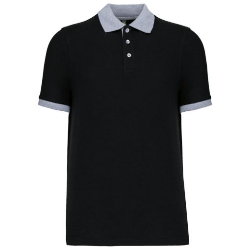 Image de Polo piqué bicolore homme