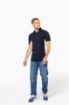 Picture of Men's two-tone short sleeved piqué polo shirt