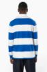 Picture of Unisex long-sleeved striped polo shirt