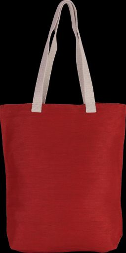 Bild von Shoppingtasche aus Jute-Baumwollmischgewebe