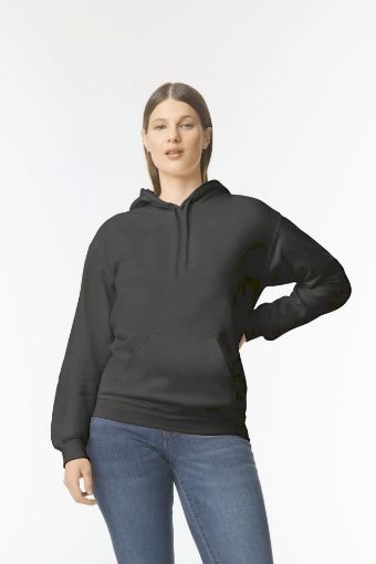 Bild von Kapuzensweatshirt mit Rundhalsausschnitt Midweight Softstyle