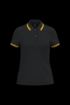 Bild von Damen Poloshirt mit kurzen Ärmeln und kontrastfarbenen Paspeln