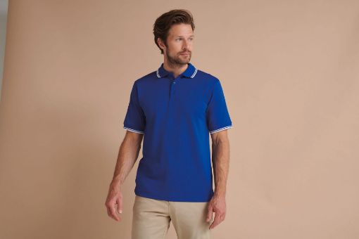 Bild von Coolplus®  Kurzarm Poloshirt mit Schrägkragen