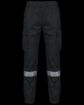 Bild von Unisex-Cargo-Hose mit elastischem Saum und reflektierendem Streifen