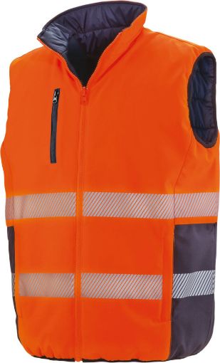 Bild von Reversible soft padded safety gilet