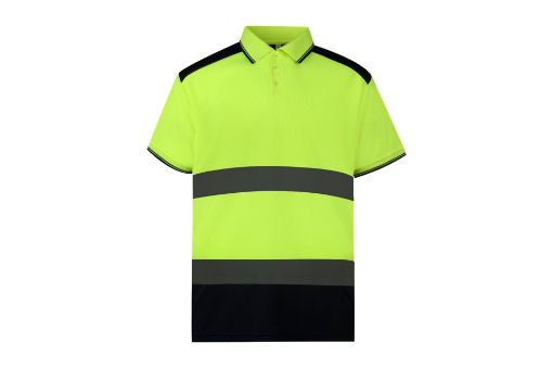 Bild von Zweifarbiges HiViz-Polohemd