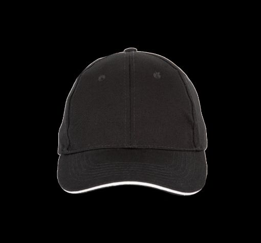 Bild von 6-Panel-Kappe mit Kontrast-Sandwichschirm