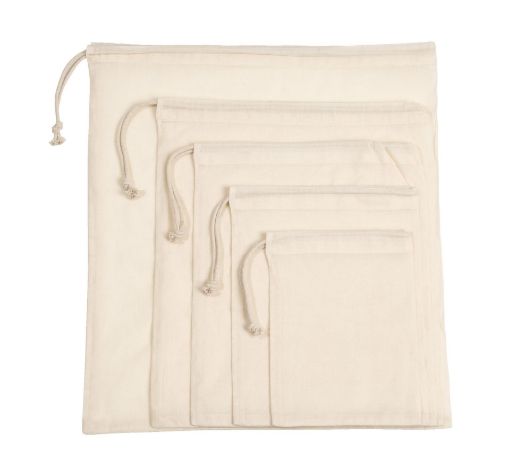 Bild von Tasche mit Kordelzug aus Bio-Baumwolle