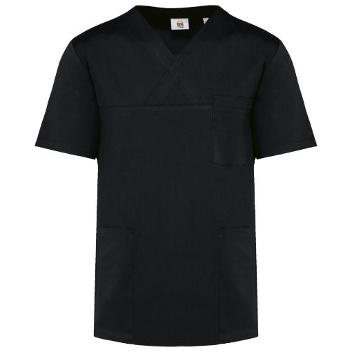 Bild von Kurzärmlige Unisex-Tunika aus Baumwollpolyester