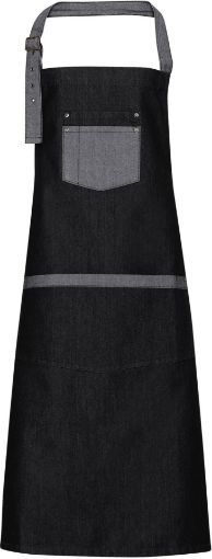 Bild von Domain - Contrast denim bib apron