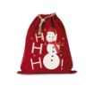 Bild von Baumwolltasche mit Kordelzug und Schneemannmotiv