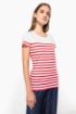 Bild von T-Shirt im Marine-Stil mit Rundhalsausschnitt Bio Damen