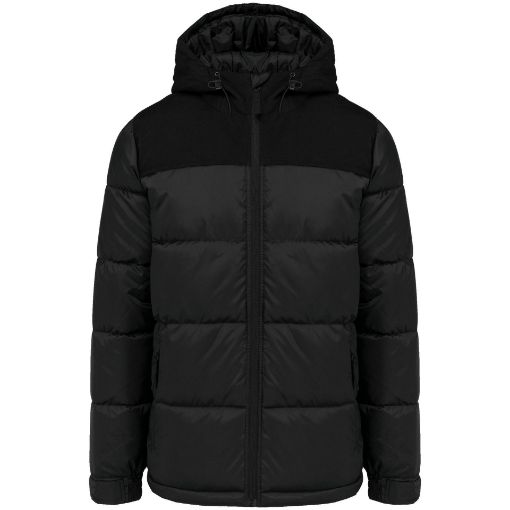 Bild von Unisex Steppparka mit Kapuze in zwei Farbtönen